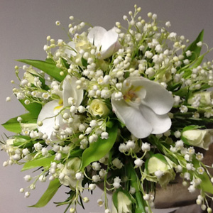 Wedding Flowers Cheshire: Bridal Posy (Lily of the Valley)