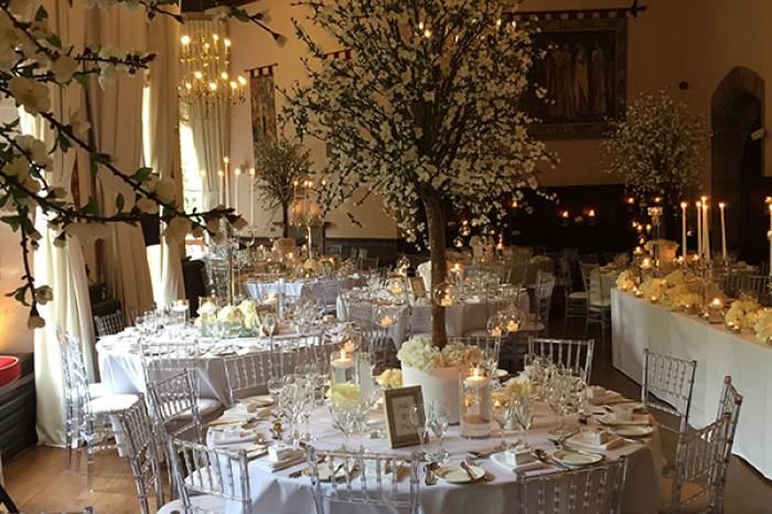 Wedding Flowers Cheshire: Peckforton Castle