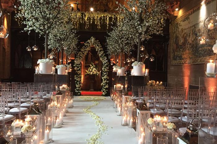 Wedding Flowers Cheshire: Peckforton Castle
